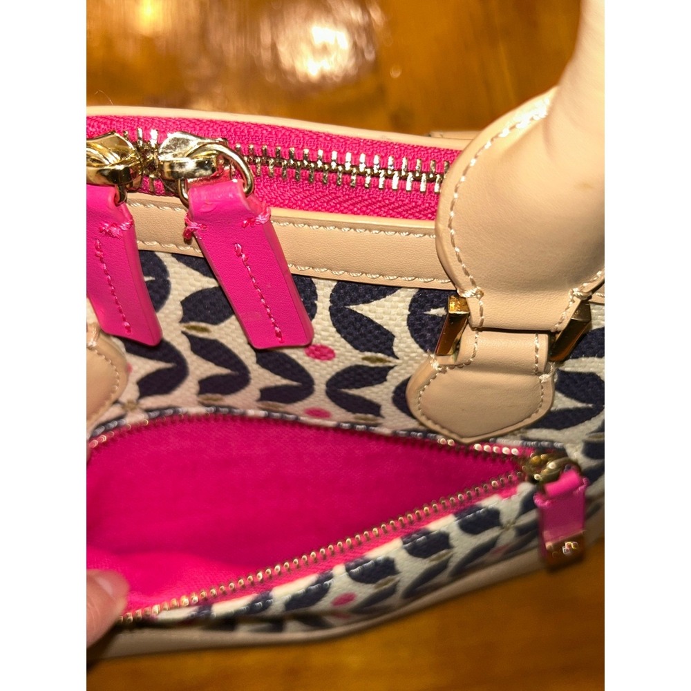 Spartina 449 Daufuskie Island Canvas Leather‎ Dome Satchel Handbag Nautical - Picture 12 of 16